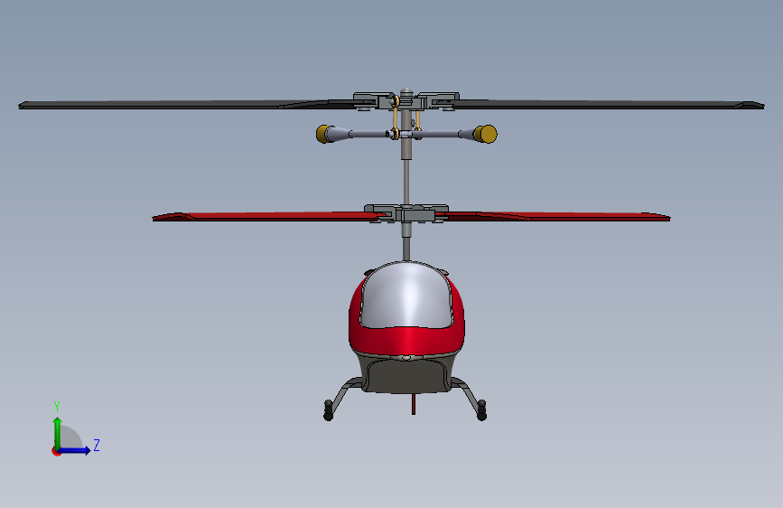 Y5880-直升机 mini-rc-helicopter SW STP 左侧视图