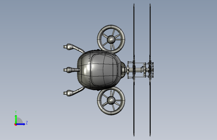 Y5895-直升机 avx-helicopter STP 左侧视图
