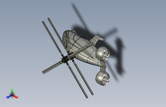 Y5895-直升机 avx-helicopter STP