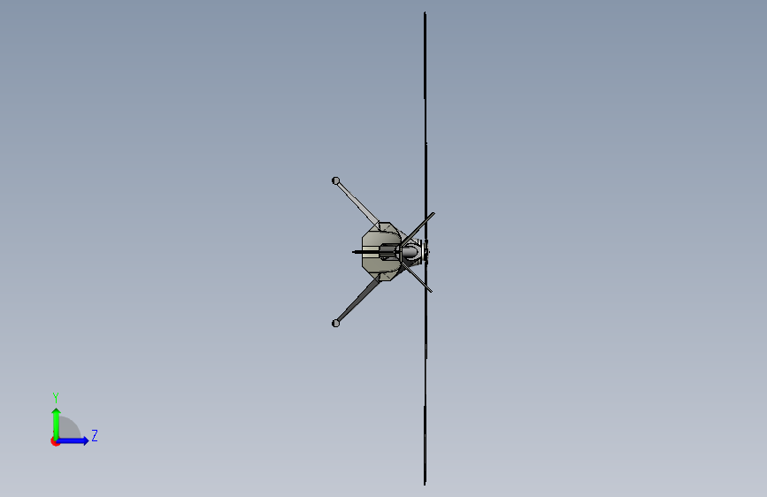 Y5904-直升机 Dragon UAV helicopter SW 左侧视图