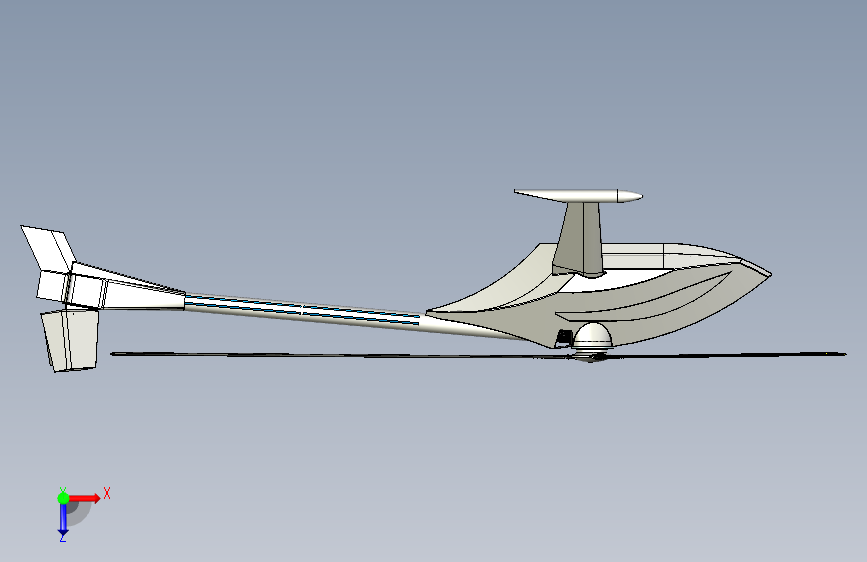 Y5904-直升机 Dragon UAV helicopter SW 俯视图