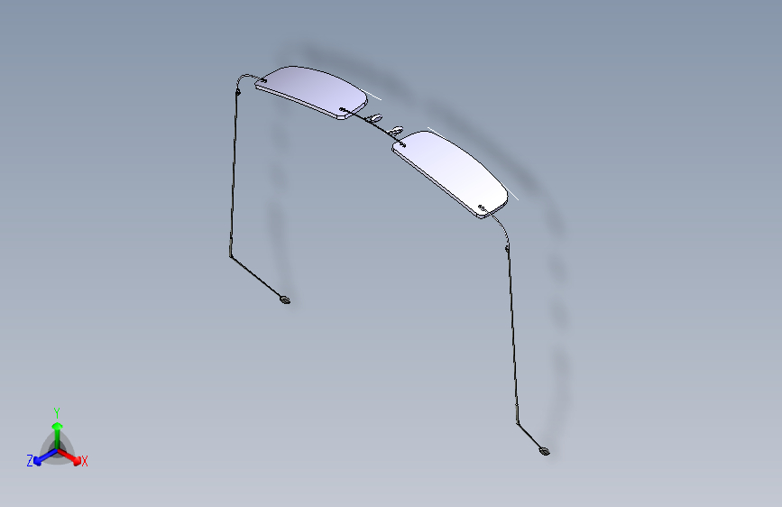 Y6657-眼镜 glasses-37 CATIA STP