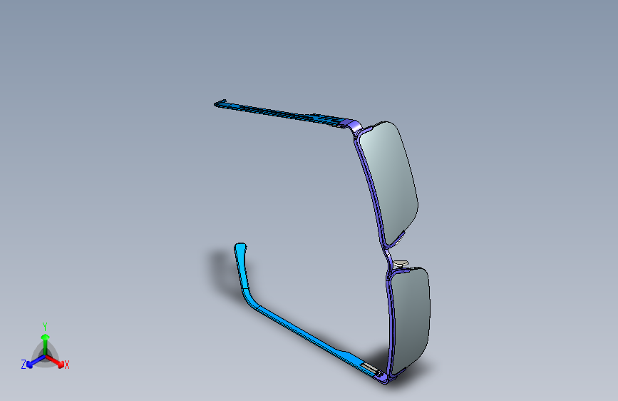 Y6670-眼镜 half-rim-glasses-spectacles UG STP IGS