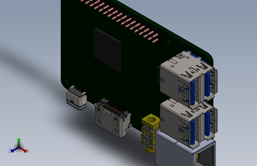 Y6687-树莓派 raspberry-pi-3-6 SW_SOLIDWORKS 2014_模型图纸下载 – 懒石网