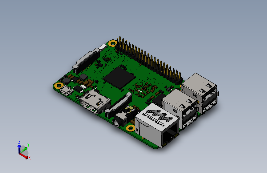 Y6688-树莓派 raspberry-pi-3-model-b-reference-design SW STP STL