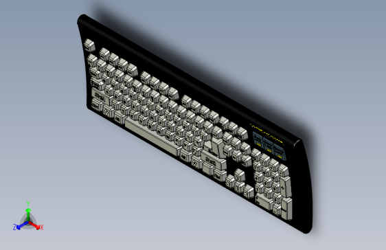 Y6756-键盘 keyboard-78 OBJ STP