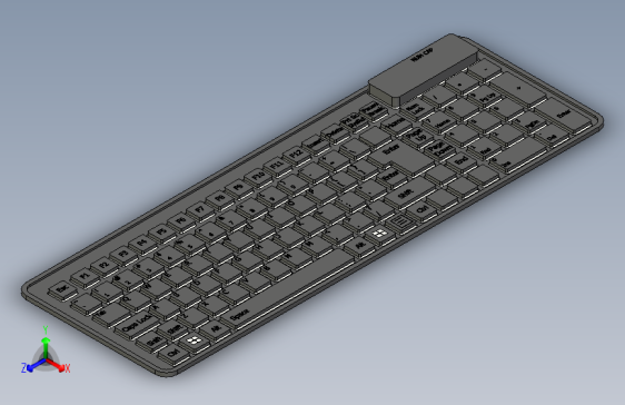 Y6776-键盘 waterproof-compact-flex-keyboard inventor STP