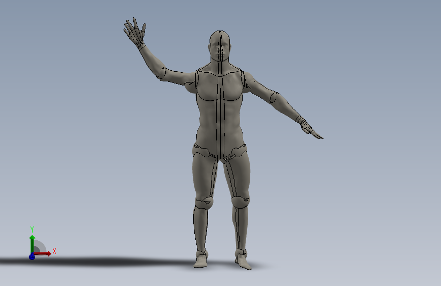 Y6793-人体模型 dummy-human-male SW IGS_SOLIDWORKS 2013_模型图纸下载 – 懒石网