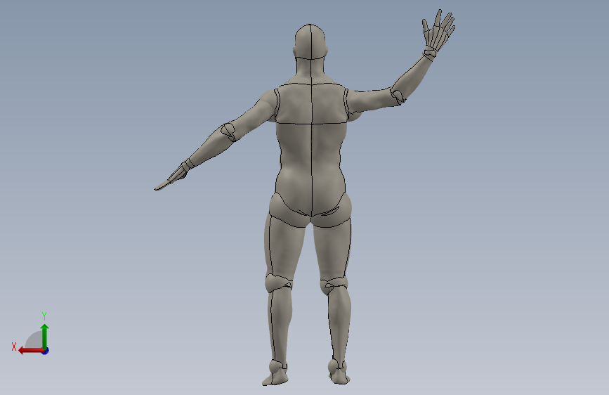 Y6793-人体模型 dummy-human-male SW IGS_SOLIDWORKS 2013_模型图纸下载 – 懒石网