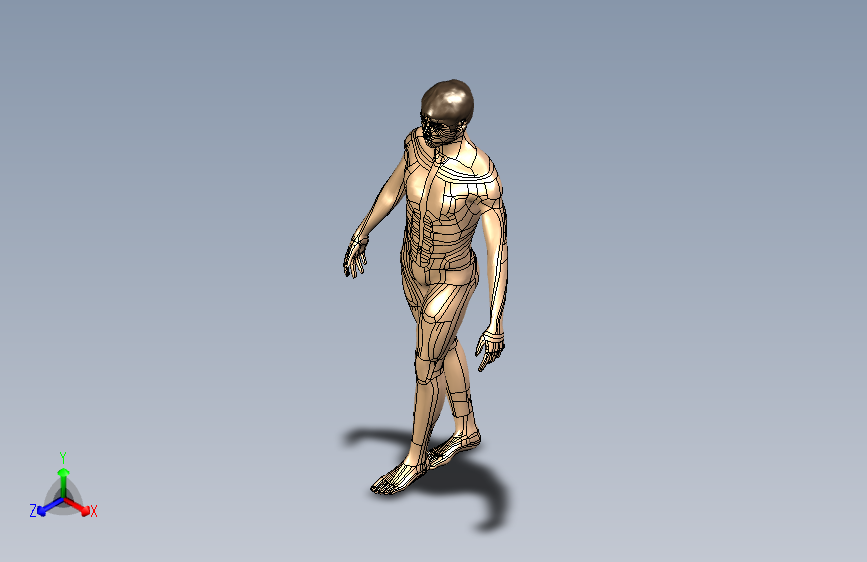 Y6806-人体模型 human-body f3d igs