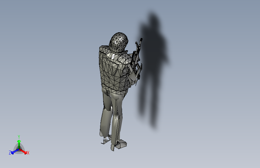 Y6810-人体模型 human-model-of-a-soldier-or-guard STP