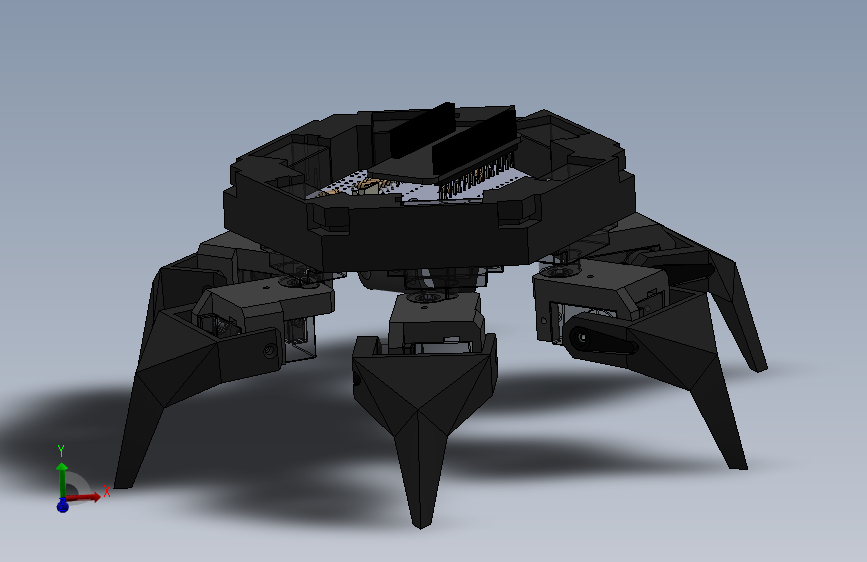 Y6934-仿生机械动物 hexapod-h2 SW STP STL