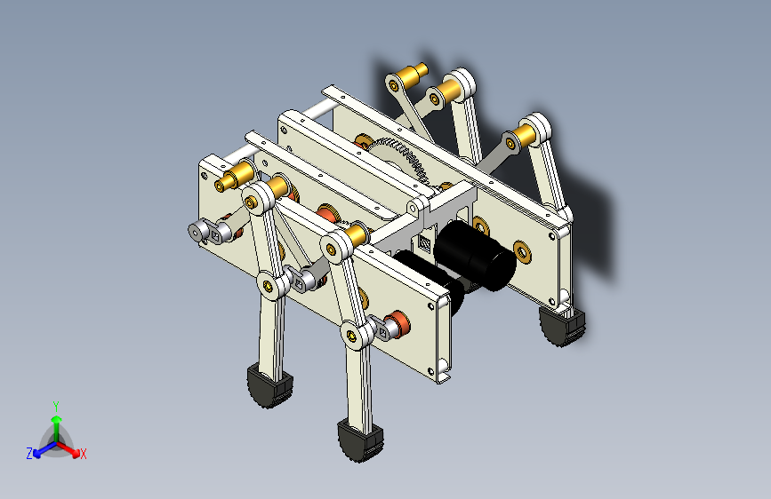 Y6948-仿生机械动物 legged-robot inventor stp