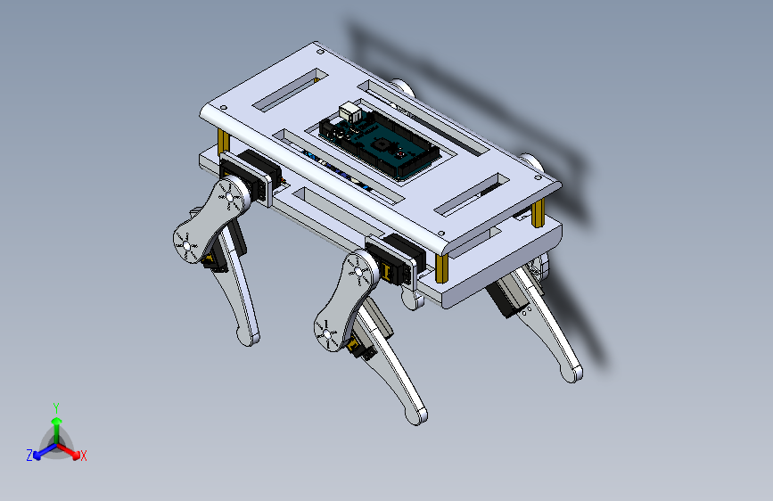 Y6967-仿生机械动物 quadruped-robot-dog-2 STP