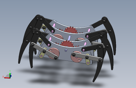 Y6982-仿生机械动物 Spider_robot1 SW STP