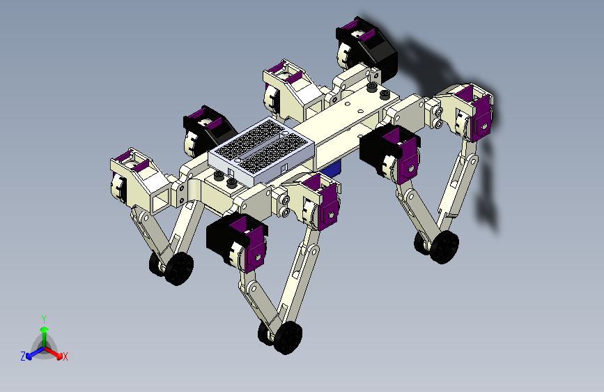 Y6989-仿生机械动物 tetrapod-robot INV STP