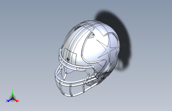 Y7118-头盔 football-helmet-14 IGS