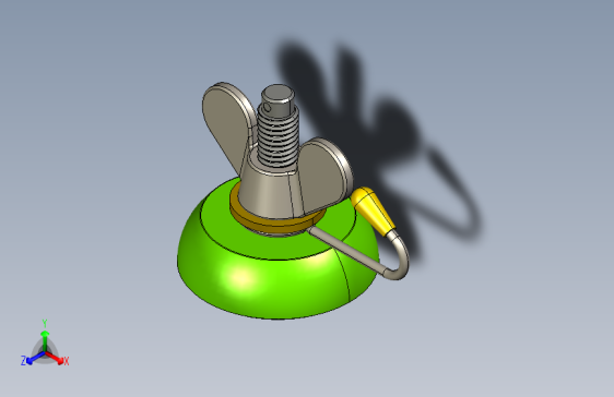 Y7212-吸盘 rubber-suction-cup-1 CREO STP