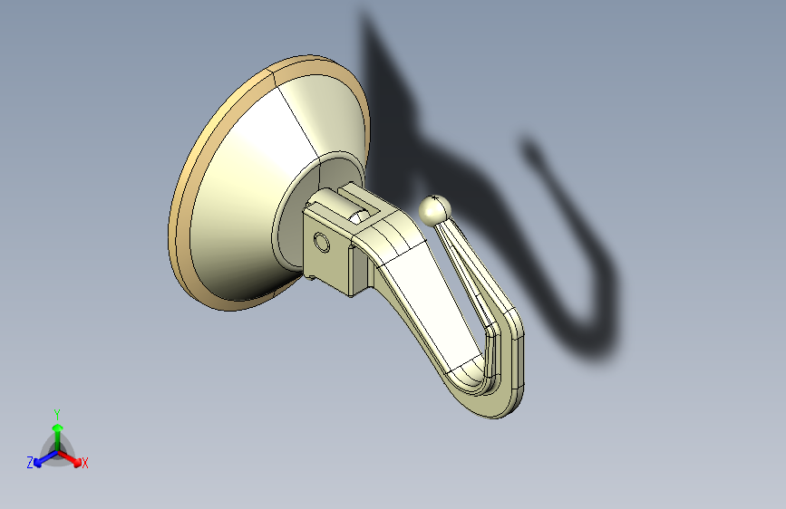 Y7211-吸盘 Rubber Suction Cups CREO STP