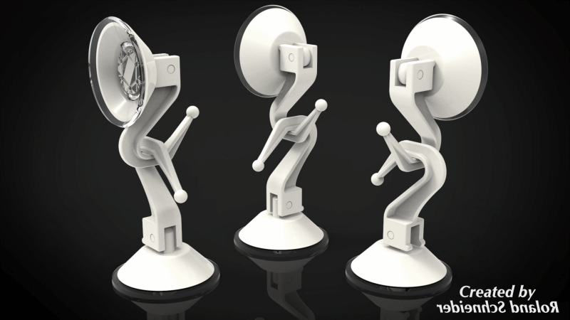 Y7211-吸盘 Rubber Suction Cups CREO STP