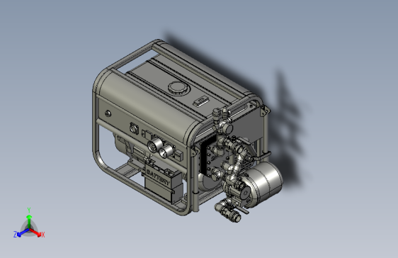 Y7238-发电机组 heat-electric-generator SW STP