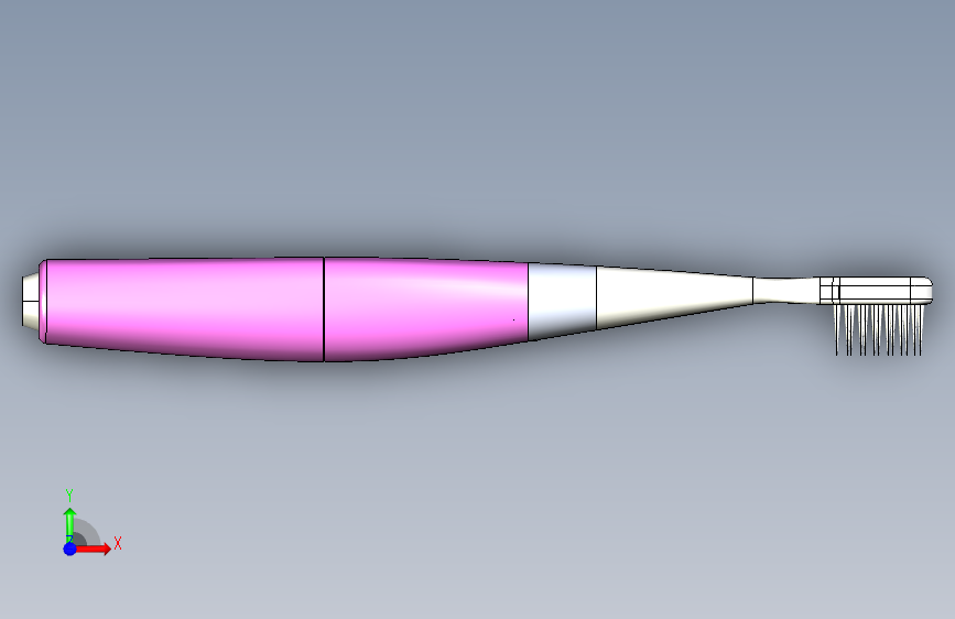 S0353-便携式净牙器的设计(模型+cad+说明书)(cad+说明书) 正面视图