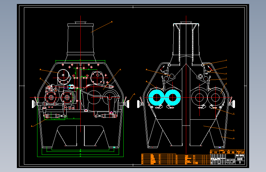 S1560-磨粉机设计(cad+说明书)