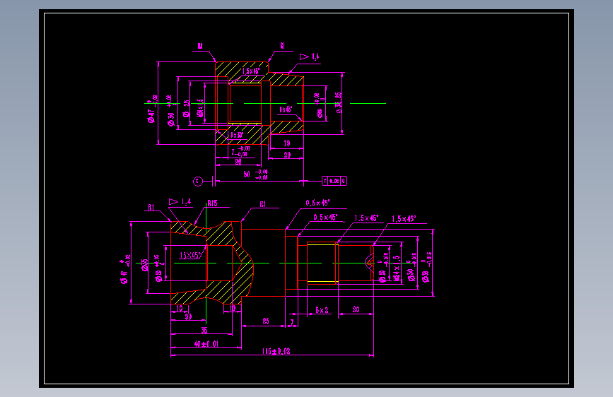 S1620-组合体配合件设计(cad+说明书)