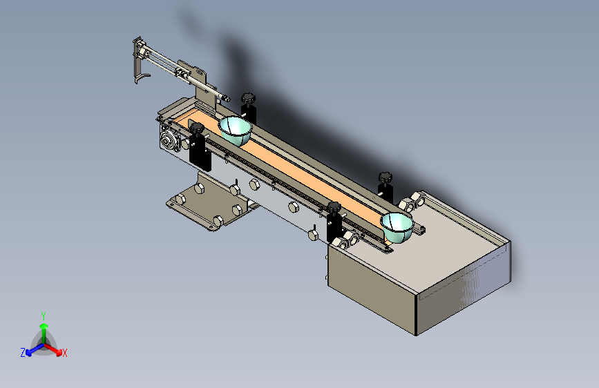 F1380-碗件生产流水线输送机模型碗件生产流水线输送机模型