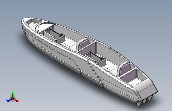 F1394-小船设计模型图