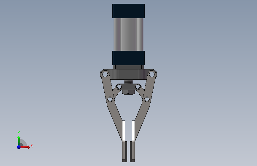 F1396 小开合机械抓手 Solidworks 2017 模型图纸下载 懒石网