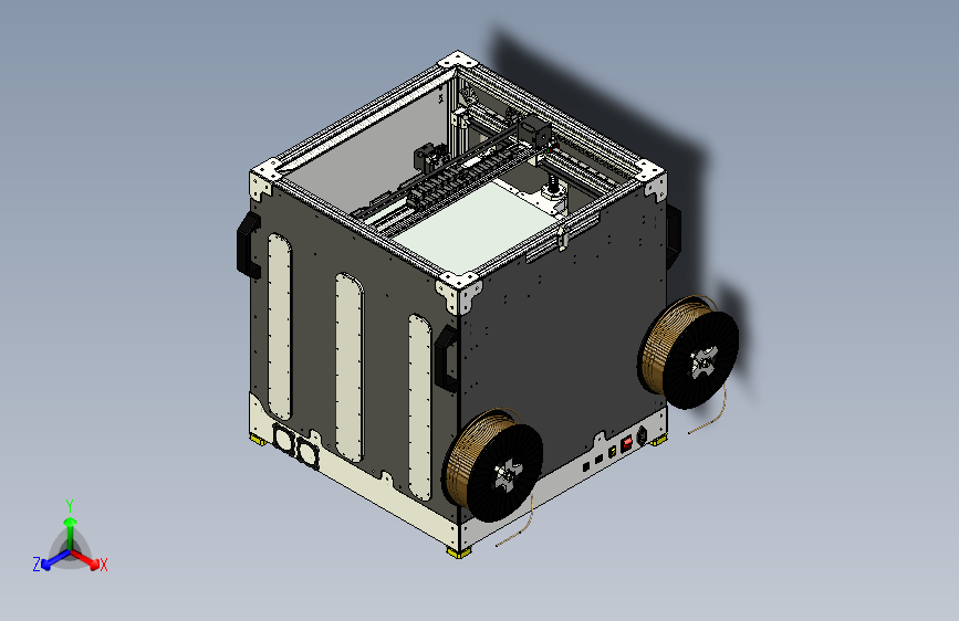 F0030-3D打印机3D模型设计MF