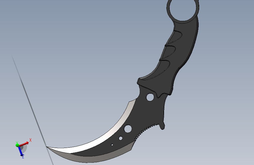 F0095-CSGO爪子刀 主视图