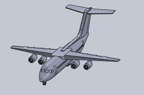 F0111-M10-417飞机模型图