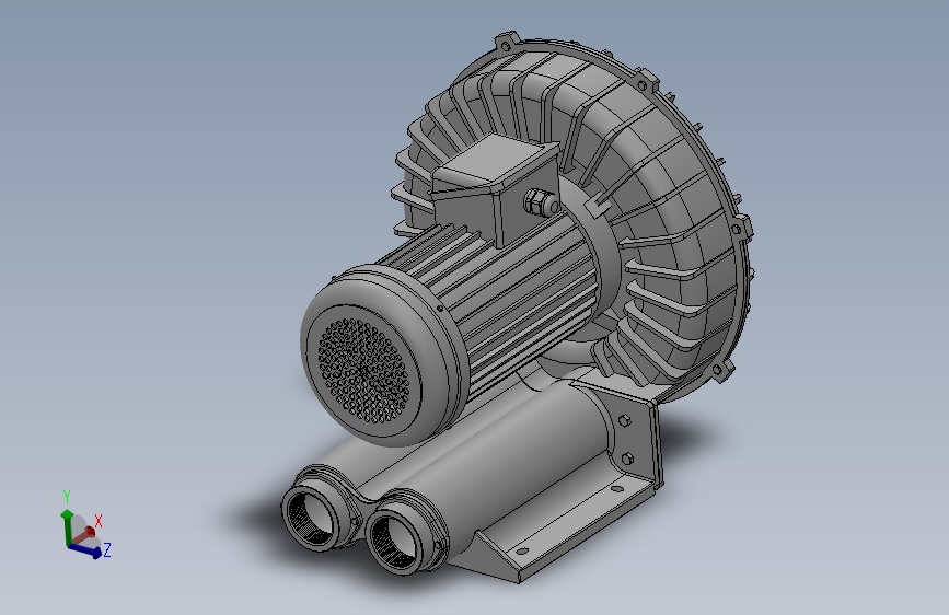 F0468-环形鼓风机3d模型图纸