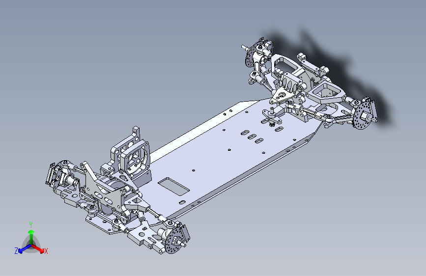 F0718-汽车底盘三维模型MF