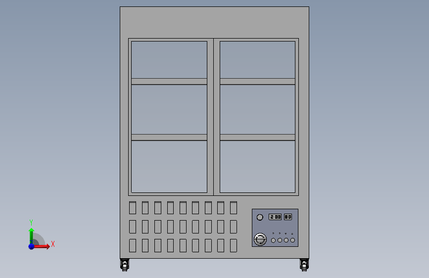 F1048-展柜机柜柜子 