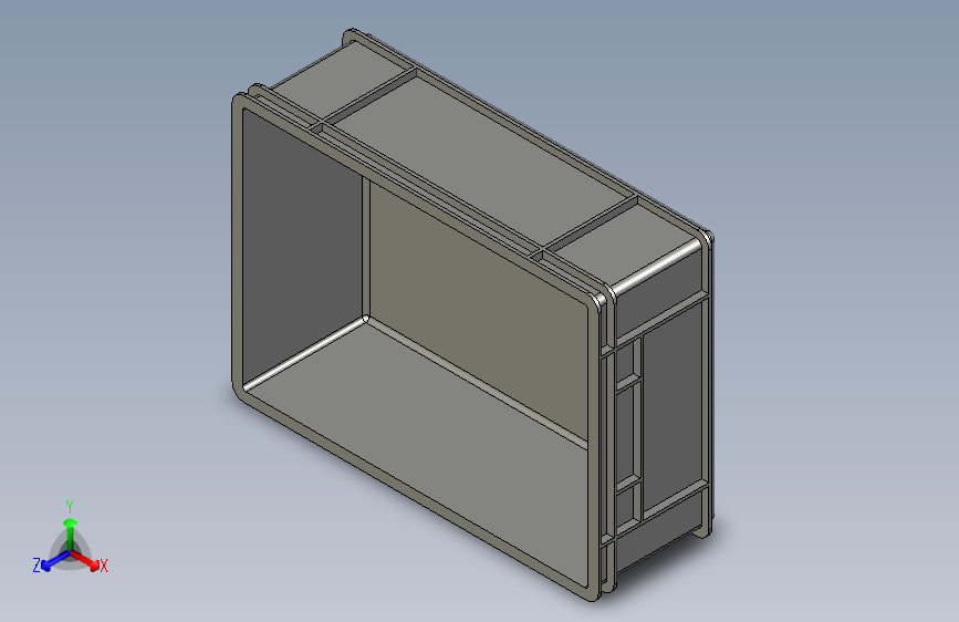 F0014-周转箱胶框三维模型