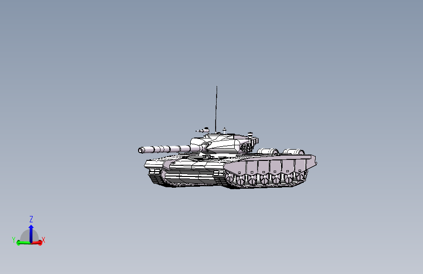 F1112-99式坦克三维模型MF