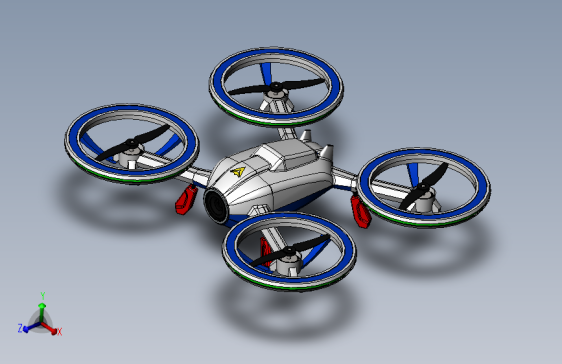 F1135-SolidWorks无人机三维模型