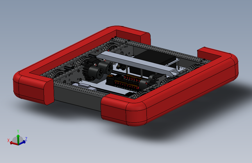 F1122-FRC6轮机器人模型图