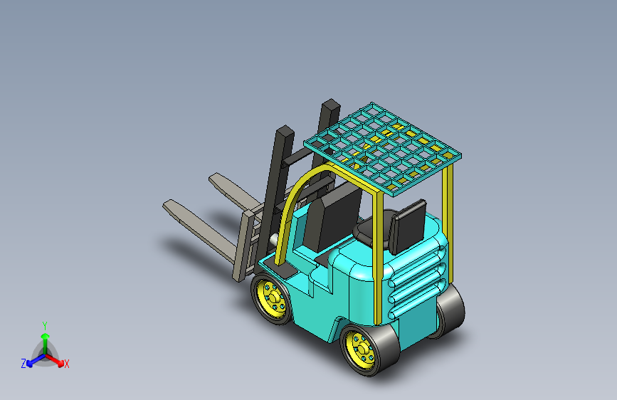 F1160-叉车 3D数模