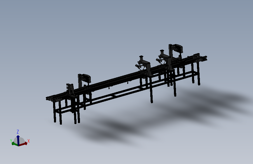 F1202 电子生产作业流水线设计模型 Solidworks 2010 模型图纸下载 懒石网