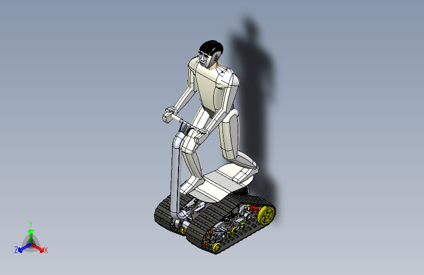 ATV越野车 DTV全地形车履带滑板车3D数模图纸 STEP格式