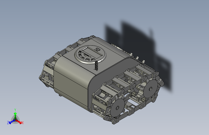 F1359-四轮机械车模型图
