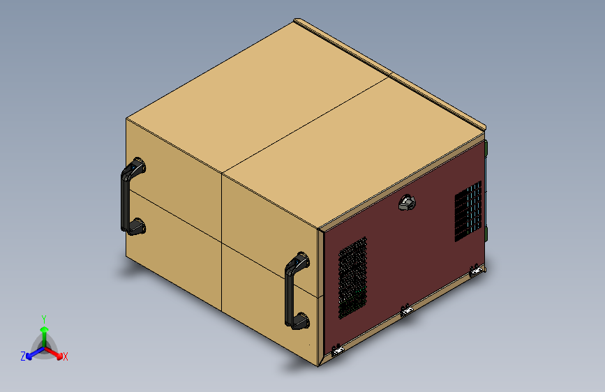 Y6031-空压机 air-compressor-cabinet STP