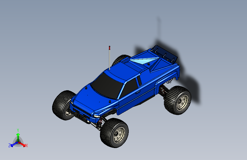 Y6117-遥控飞机车船 Traxxas Rustler RC Car SW IGS X_T STL