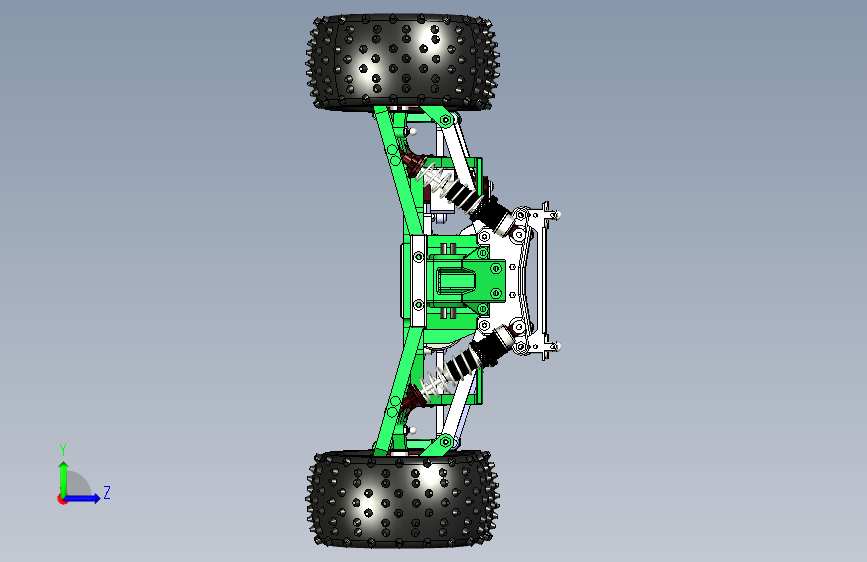 Y6129-遥控飞机车船 OpenRC Truggy HSPr v181 F3D STP STL 左侧视图