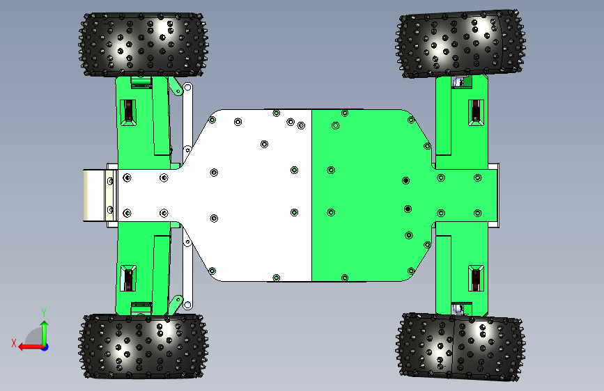 Y6129-遥控飞机车船 OpenRC Truggy HSPr v181 F3D STP STL 背面视图