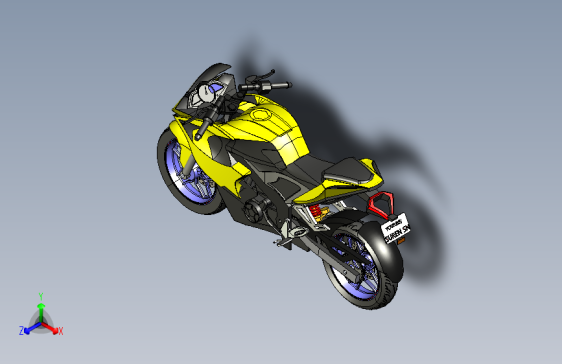 Y6206-摩托车  巴贾杰 bajaj pulsar rs200 stp